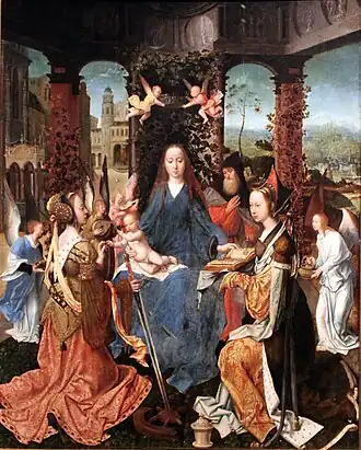 The Mystic Marriage of Saint Catherine, 1515/20, unknown Southern Netherlandish artist, Hamburger Kunsthalle
