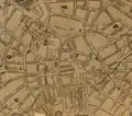Detail of 1829 map of Boston, showing Pemberton Hill and vicinity