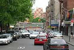 Looking east on 183rd Street from Croton Aqueduct