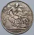 1896 'old head' Queen Victoria Crown