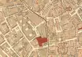 Detail of 1896 map of Boston, showing Austin & Stone's Museum near Howard St.