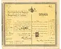 1914 Turkish Ottoman passport issued in Jaffa