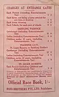 Back cover showing charges at the entrance gates