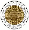 Silver and niobium, 25 euro, European Satellite Navigation (2006)