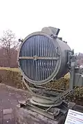 Close-up of the APM-90 searchlight