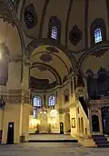 The Apse of the former Church with the Mihrab. The Minbar is seen in the foreground.