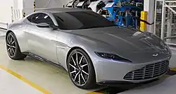 Front three-quarters view of a silver coupe