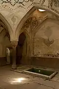 Interior of the hammam inside the citadel