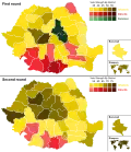 Overall vote strength for both rounds