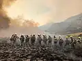 Firefighters on August 21.