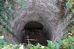 The well opening.