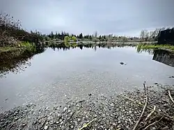 View across a lake