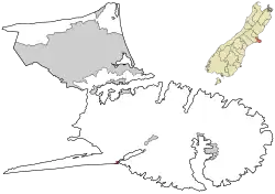 Rural settlement area within Christchurch City Council boundaries