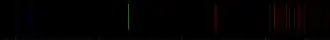 Color lines in a spectral range