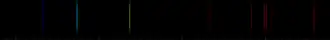 Color lines in a spectral range