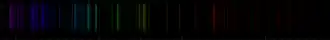 Color lines in a spectral range