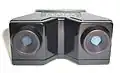 Pentax viewer for 35&nbsp;mm split-frame stereo slides, portrait-format images