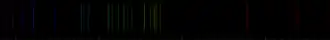 Color lines in a spectral range