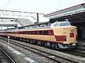485 series set A1/2 repainted in JNR livery on an Aizu Liner service, June 2011