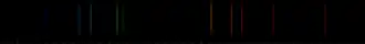 Color lines in a spectral range