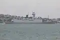 Linyi entering Auckland on 15 October 2013.