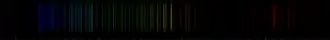 Color lines in a spectral range