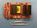 A Mini PCIe card that simultaneously captures 8 video and 8 audio signals (Sensoray 1012)