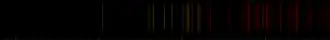 Color lines in a spectral range