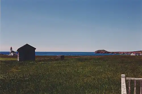 Lighthouse of L'Anse-à-la-Cabane[20] (hamlet), former name Millerand (hamlet), Île du Havre Aubert (island)