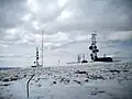 The far western side of the mountain houses radio towers owned by telephone companies such as Qwest.