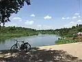 This spot by the river is used by locals for recreation and daily necessities like laundry and bathing.