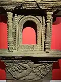 Nepalese wooden window with carvings