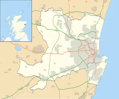 Milltimber is located in Aberdeen City council area