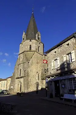 The church Saint-André in Abjat