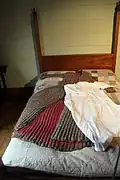 Acacia Cottage, interior, bed.