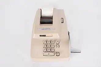 Vintage adding machine