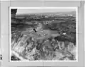 Aerial view of Southeast Light Station by U.S. Coast Guard, Salem, 1962