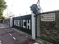 Entrance to Italian Army's "NUBICH" exercise area for CBRN defense