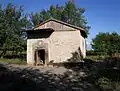 The small church of Karmravor hidden amongst the woods