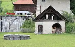 Former courtyard of the orders (July 2017).