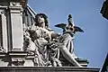 Allegory of Commerce by Millet, holding a caduceus