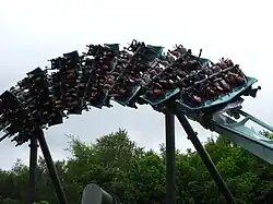 A train navigating the fly-to-lie