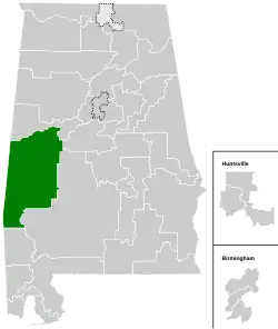 Map of the district
