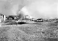 Photo of al-Qubab from Palmach archives. Caption: "Operation Yoram. Conquest of Al-Qubab." 6 July 1948