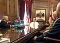 Romania's Chief of Defense and Alabama's Adjutant General meet with Alabama Governor Robert Bentley, September 2012