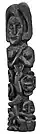 Unhappy Bride, n. a, wood, height 155&nbsp;cm, MNMA, Jagodina