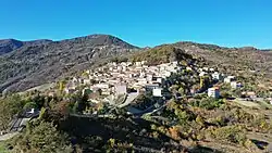 Panoramic view of commune