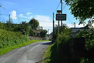The road into Aleu
