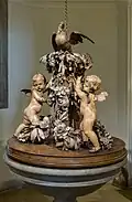 The font, with carvings by Grinling Gibbons