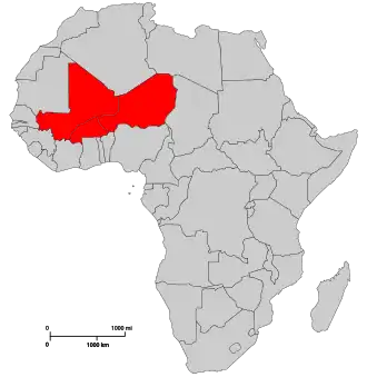 Confederation of Sahel States (red)